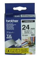 Brother TZ251 - Schwarz auf Weiß - Rolle (2,4 cm x 8 m)-1