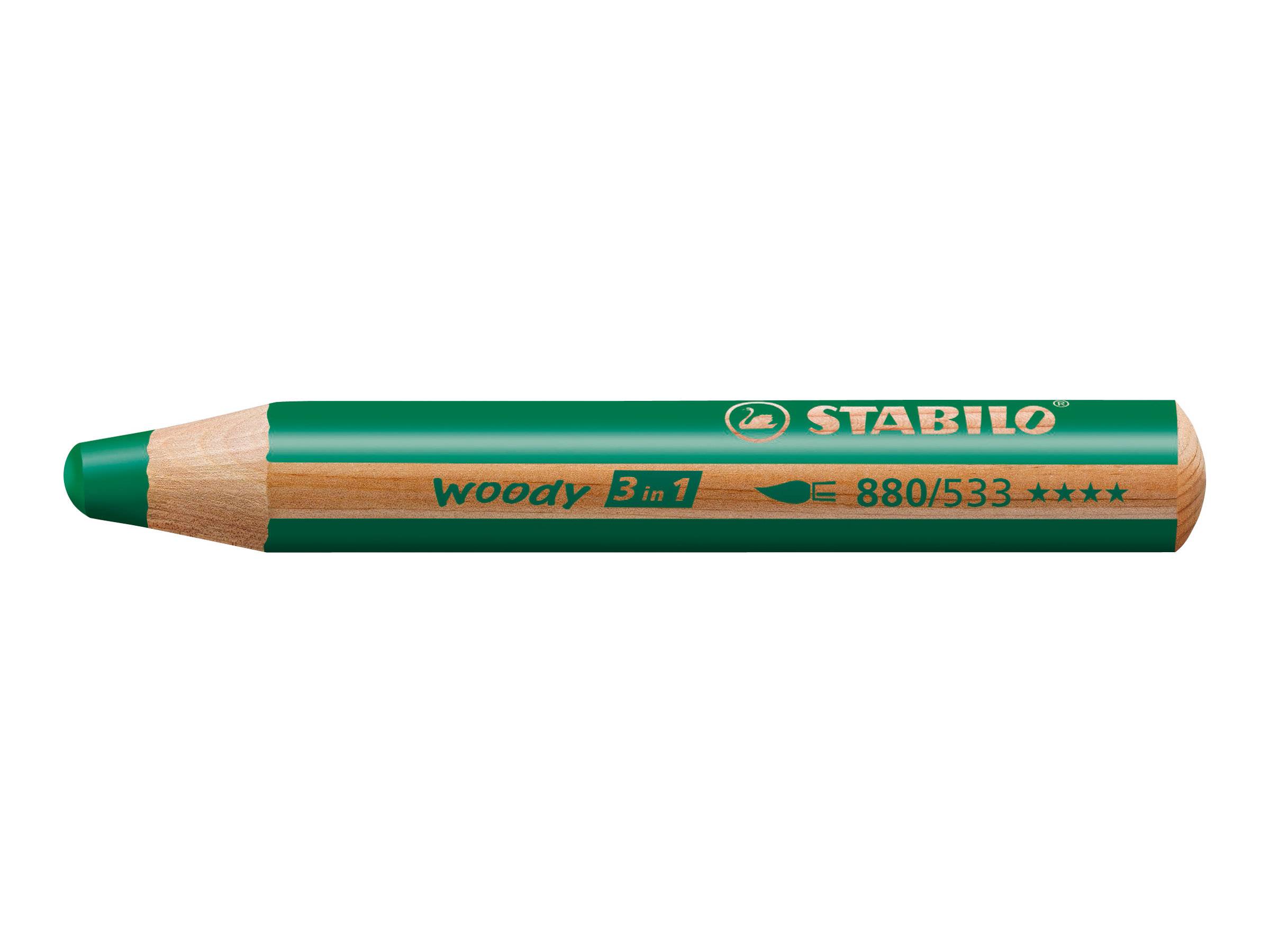 STABILO woody 3 in 1 - Farbstift - für Glas, Leder, Metall-0