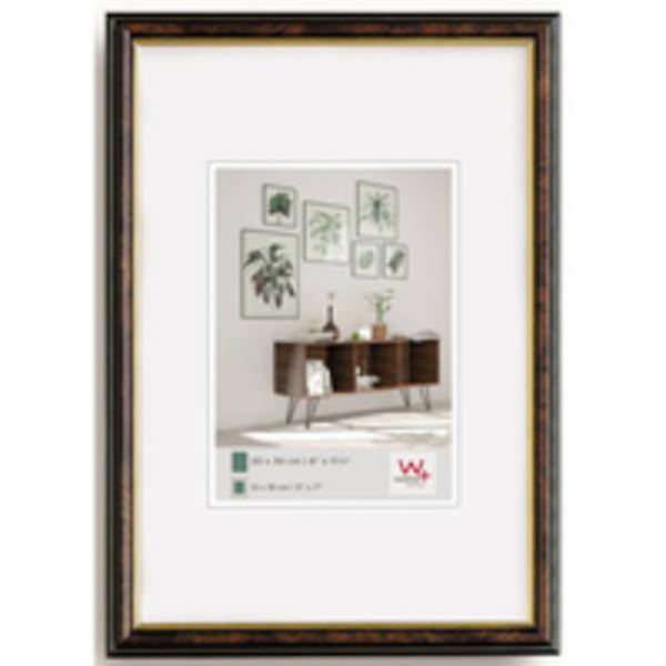 Walther JD318N, Polystyrol, Walnuss, Einzelbilderrahmen, Wand, 9 x 13 cm, Rechteckig