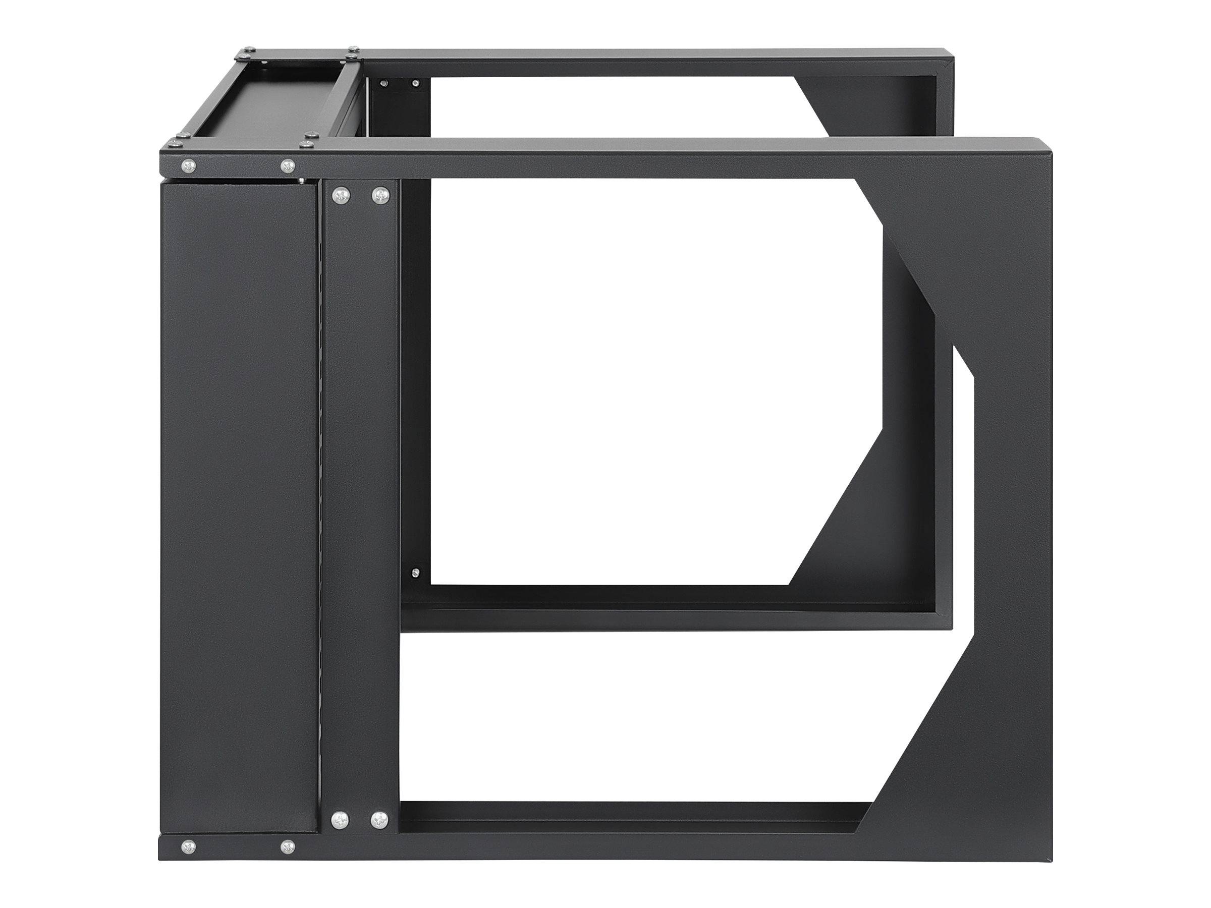 Intellinet - Schrank offener Rahmen - 2 Pfosten - geeignet für Wandmontage - Schwarz, RAL 9004 - 6U - 48.3 cm (19"")-0