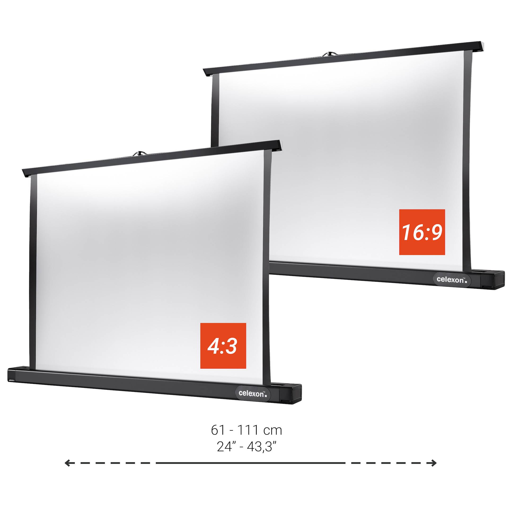 celexon Tischleinwand Professional Mini Screen 111 x 62cm-1