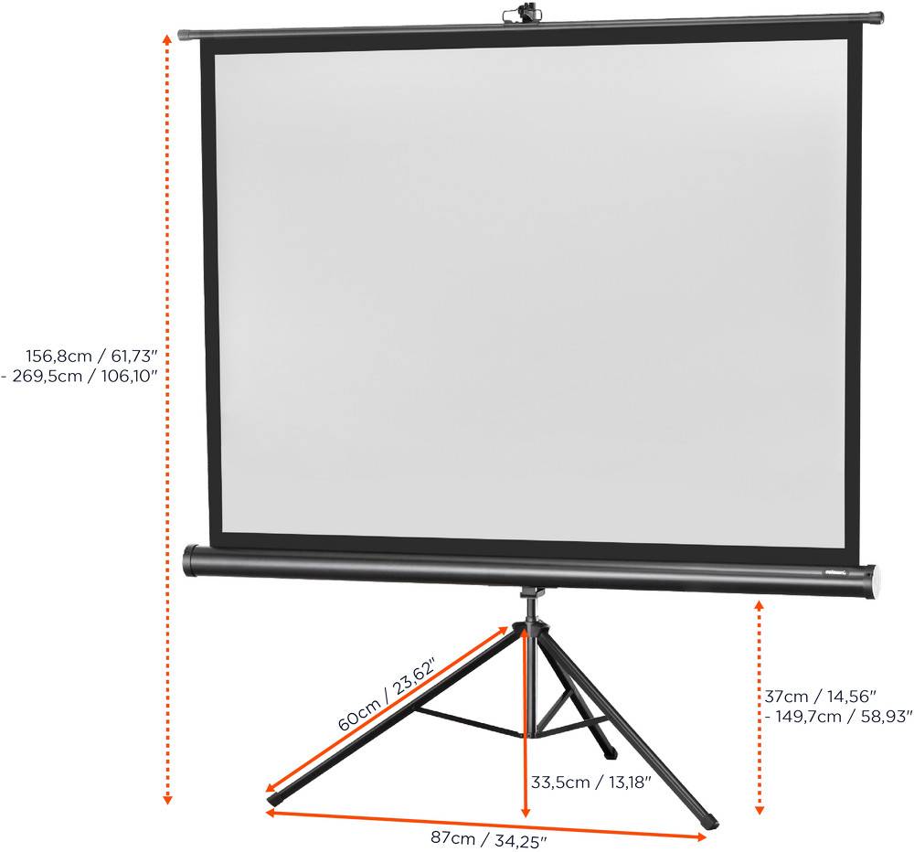 celexon Stativleinwand Economy 133 x 100 cm-4