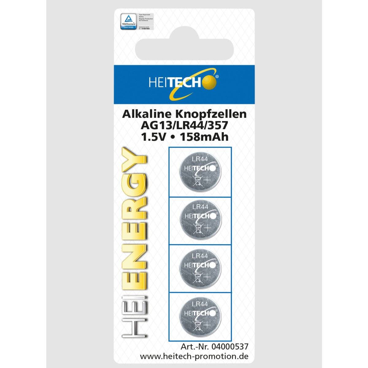 4-er Pack Alkaline Knopfzellen AG13/LR44/357/1,5V-0