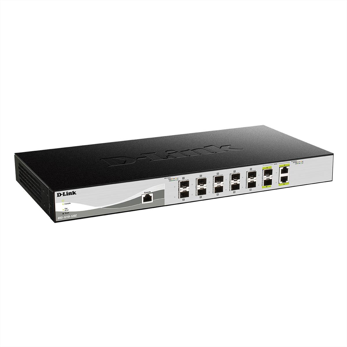 D-Link DXS 1210-12SC - Switch - Smart - 10 x 10 Gigabit SFP+ + 2 x combo 10 Gigabit SFP+/RJ-45-0