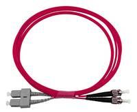 BLUEOPTICS - Duplex LWL Patchkabel SC-ST Multimode OM4 3 Meter-0