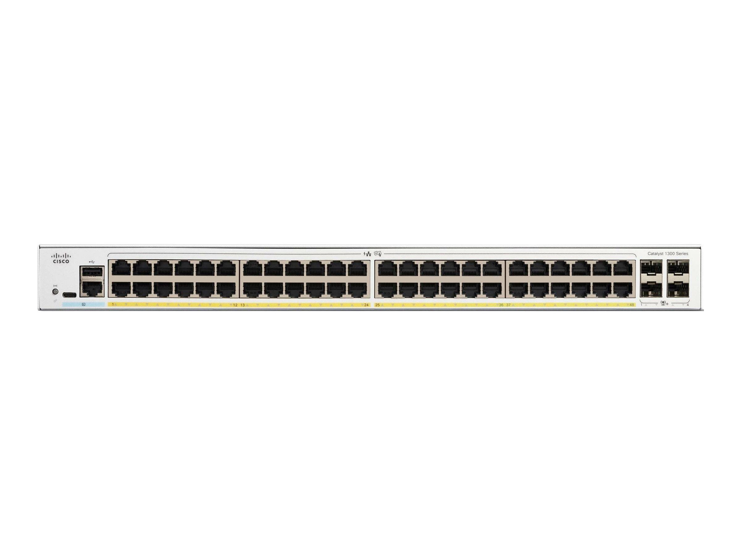Cisco Catalyst 1300-48FP-4X - Switch - L3 - managed - 48 x 10/100/1000 (PoE+)-1