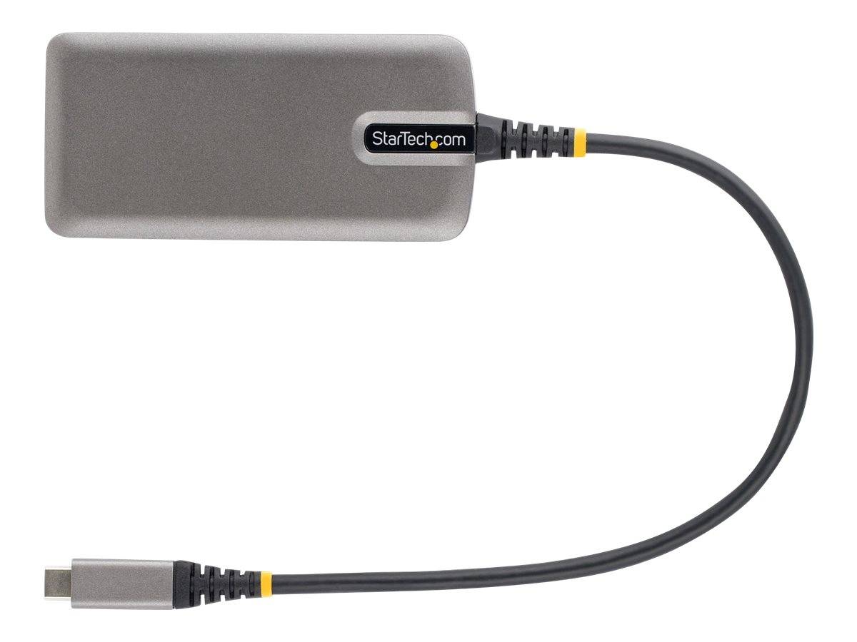StarTech.com USB-C Multiport Adapter, 4K 60Hz HDMI w/HDR, 2-Port 5Gbps USB 3.0 Hub, 100W Power Delivery Pass-Through, Gb-3