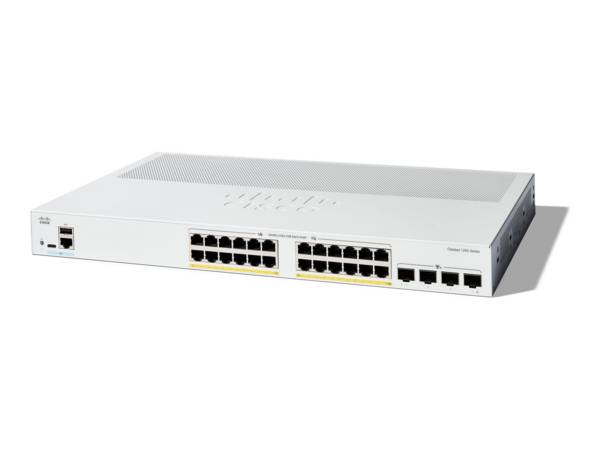 Cisco Catalyst 1200-24P-4X - Switch - L3 - Smart - 24 x 10/100/1000 (PoE+)
