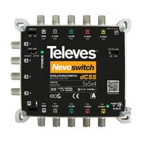Televes 714112, 5 Eingänge, 4 Ausgänge, 950 - 2150 MHz, 47 - 862 MHz, 47 - 862 MHz, 3 dB-0