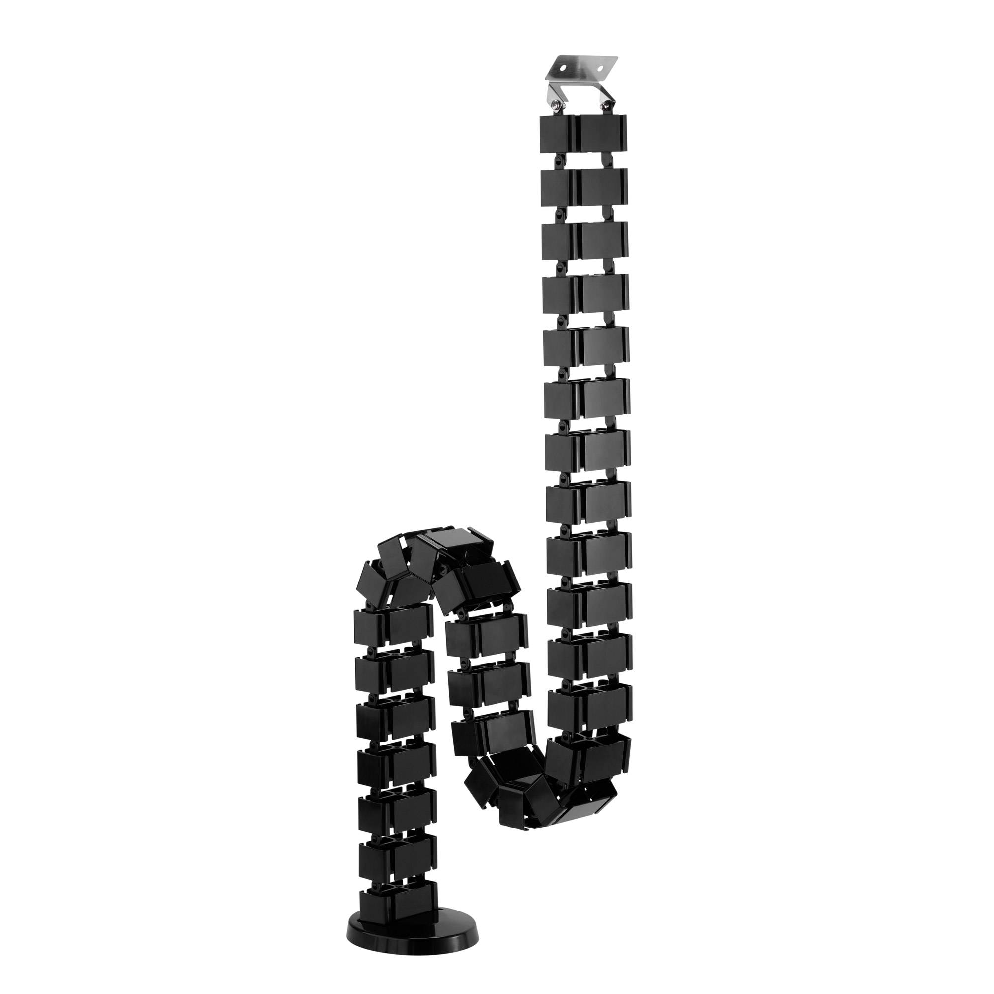 InLine® Kabelkanal, flexibel, 4 Kammern, höhenverstellbarer Tisch, 1,28m-0