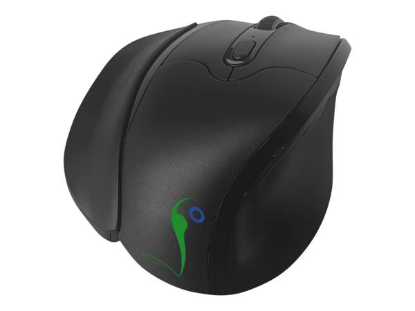 QUINTA - ERGOLEBEN VM - Vertikale Maus - mittlere Größe - ergonomisch - Für Linkshänder - optisch - 5 Tasten - kabellos