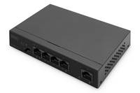 DIGITUS - 4+1-Port Gigabit PoE Netzwerkswitch, Desktop, unmanaged, 1 Uplink Port RJ45, 60 W, af/at-2