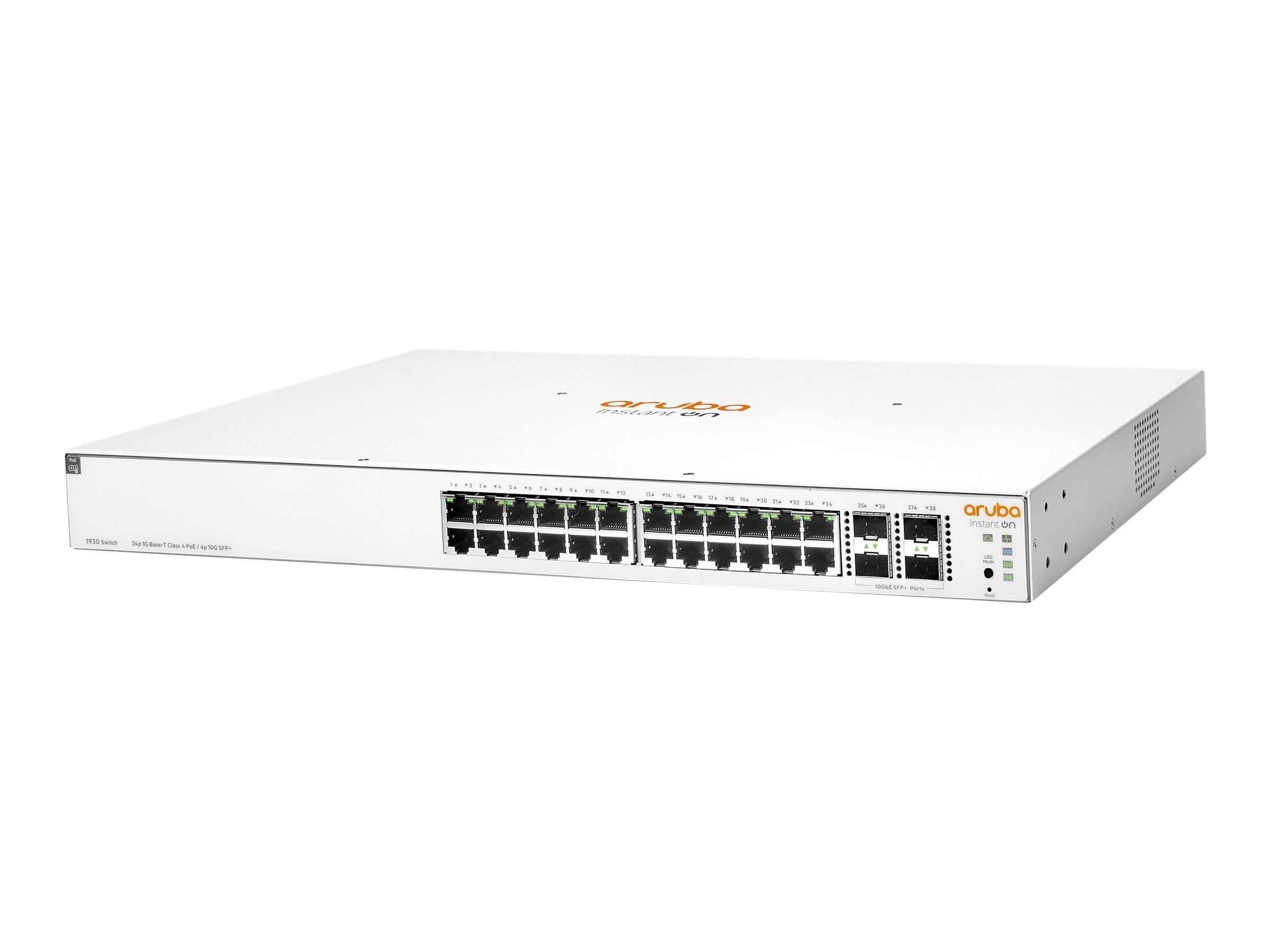 HPE Aruba Instant On 1930 24G Class4 PoE 4SFP/SFP+ 195W Switch - Switch - L3 - managed - 24 x 10/100/1000 (PoE)-0