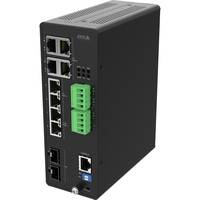 Axis D8208-R - Switch - industriell - managed - 8 x 10 Gigabit Ethernet - Desktop - PoE++ (480 W)-1