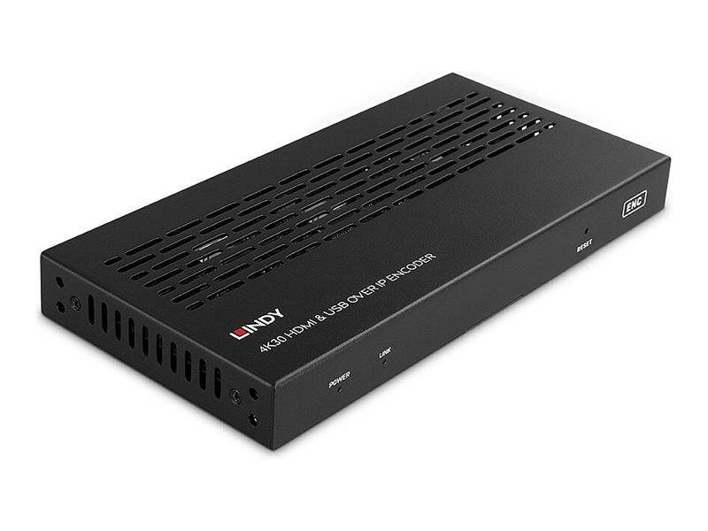 Lindy 4K30 HDMI & USB over IP Encoder Multicast & Videowall - ser.-0