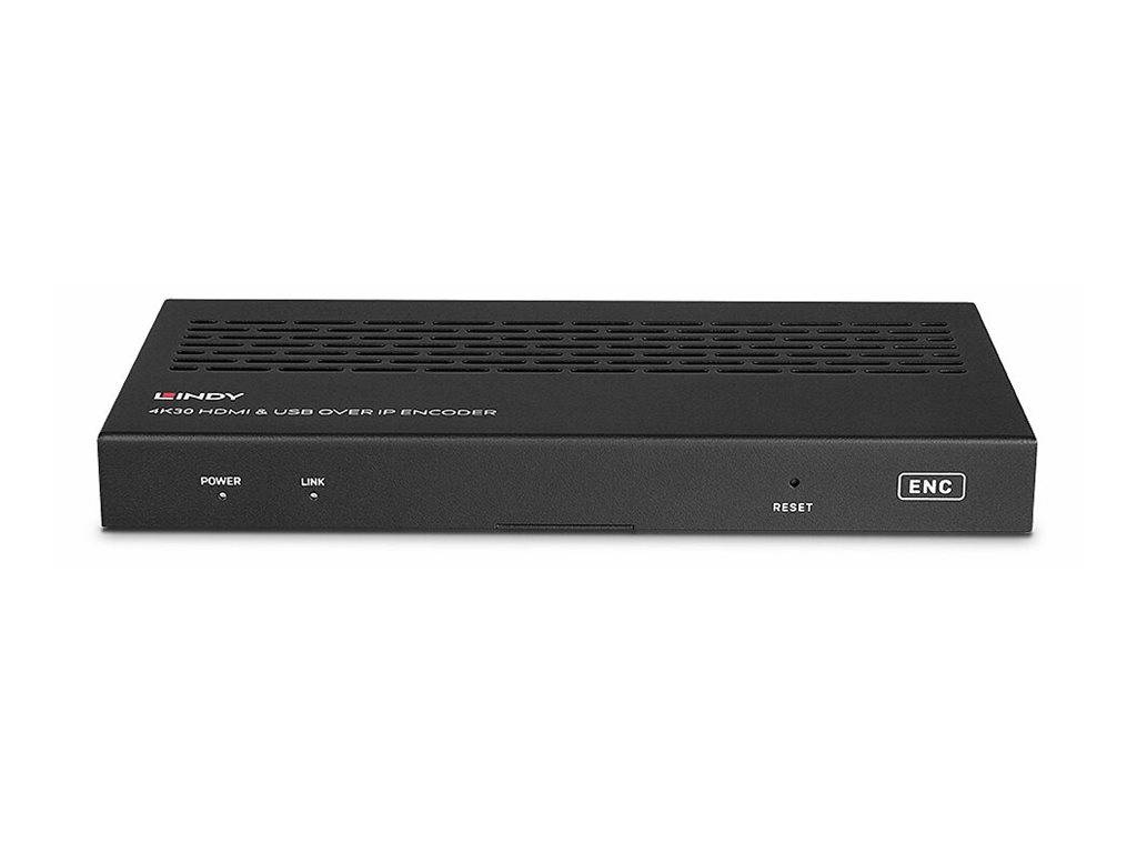 Lindy 4K30 HDMI & USB over IP Encoder Multicast & Videowall - ser.-4