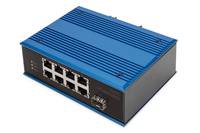 DIGITUS - 8 Port Fast Ethernet Netzwerk Switch, Industrial, Unmanaged, 1 SFP Uplink-2