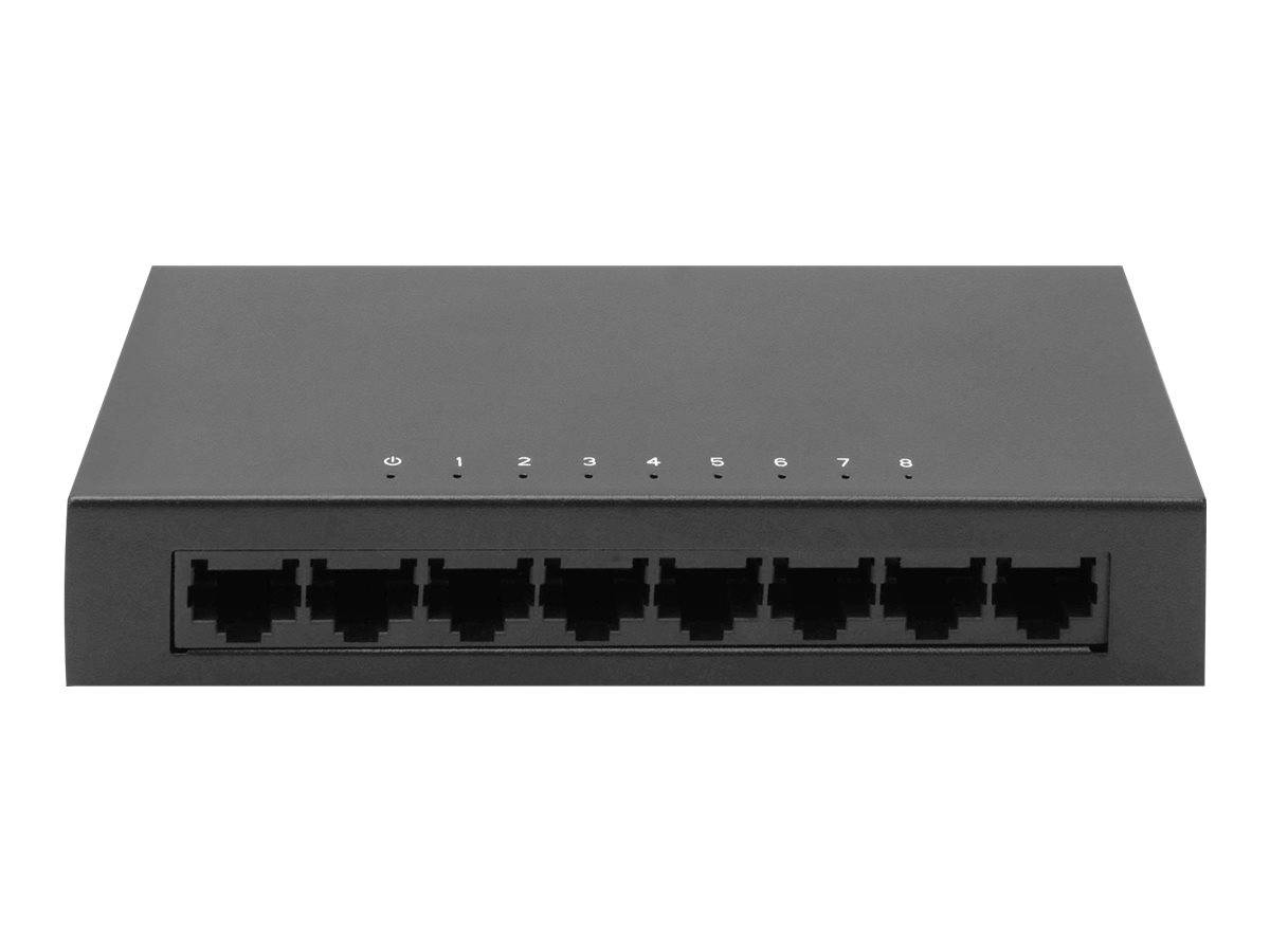 DIGITUS - 8-Port Switch, 10/100 Mbps Fast Ethernet, Unmanaged-1