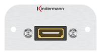 Kindermann Konnect 54 alu - Modulares Faceplate-Snap-In - HDMI-1