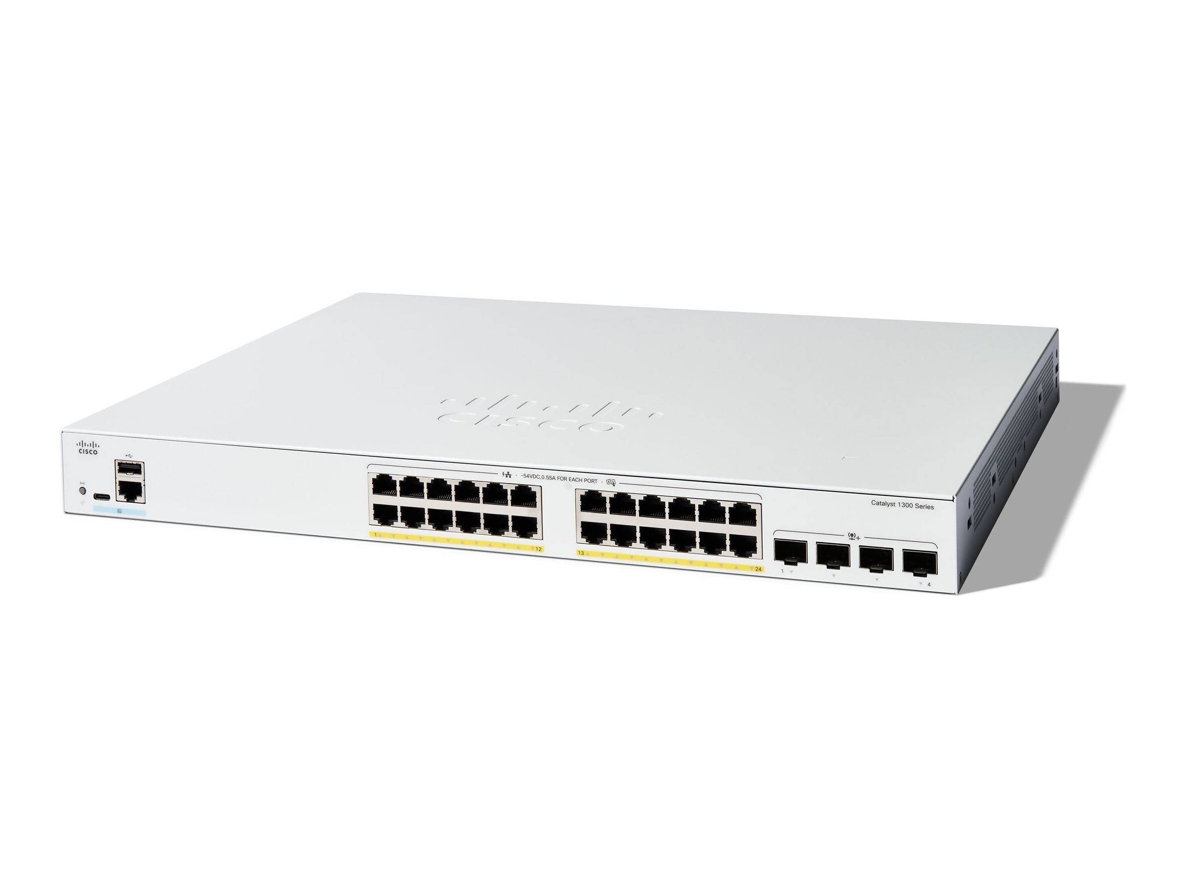 Cisco Catalyst 1300-24FP-4X - Switch - L3 - managed - 24 x 10/100/1000 (PoE+)-0
