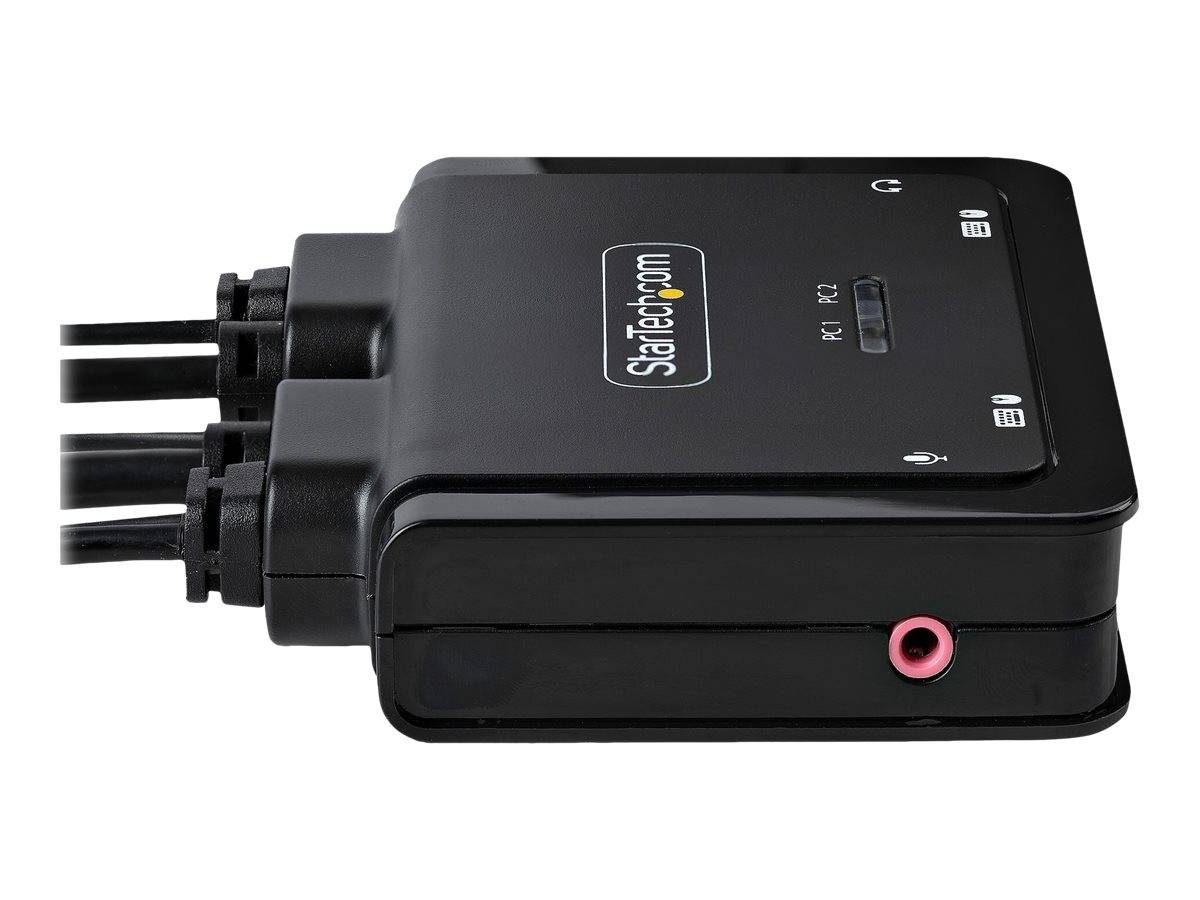 StarTech.com 2-Port USB-C Kabel KVM Switch, 4K60Hz-4