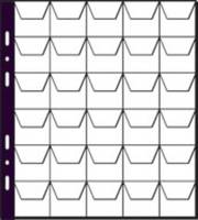 Pagna 30322-19, Coin holders sheets, Schwarz, Transparent, 3,5 cm, 5 Stück(e), 215 x 235 mm, 30 Münzen-1