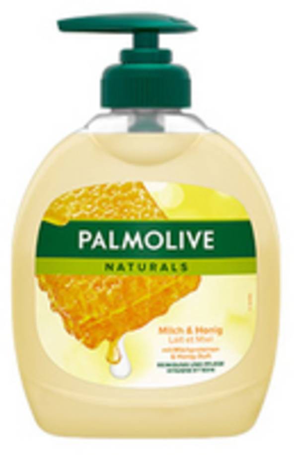 COLGATE-PALMOLIVE - Palmolive Naturals Milch & Honig, Hände, Flüssigseife, Pumpenflasche, Honig, Grün, Gelb, Honig, Milc