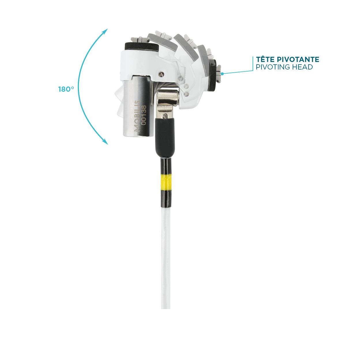 Mobilis Slim Rotating Security Lock Key - Sicherheitskabelschloss - 1.8 m-1