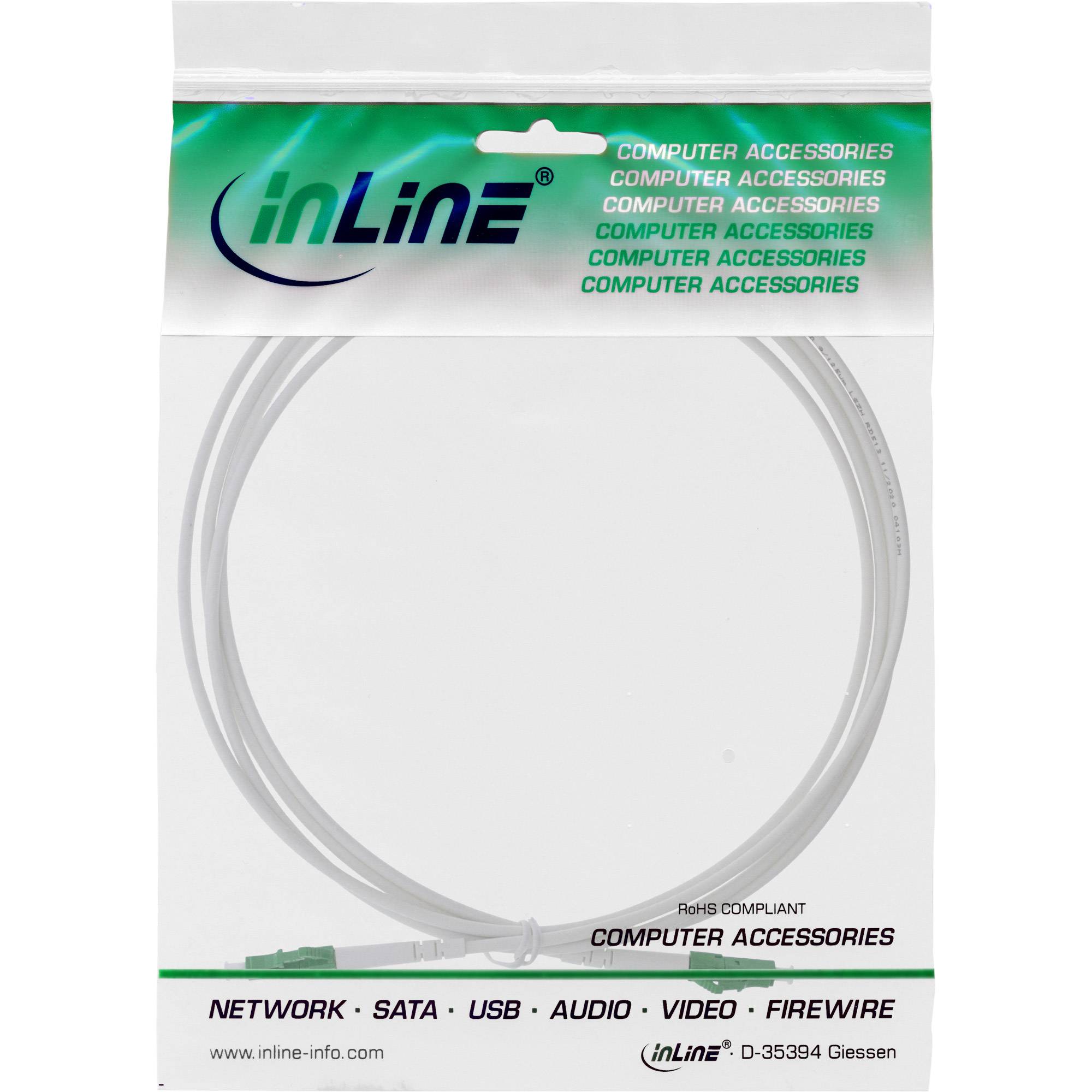 InLine® LWL Simplex Kabel, FTTH, LC/APC 8° zu LC/APC 8°, 9/125µm, OS2, 10m-1
