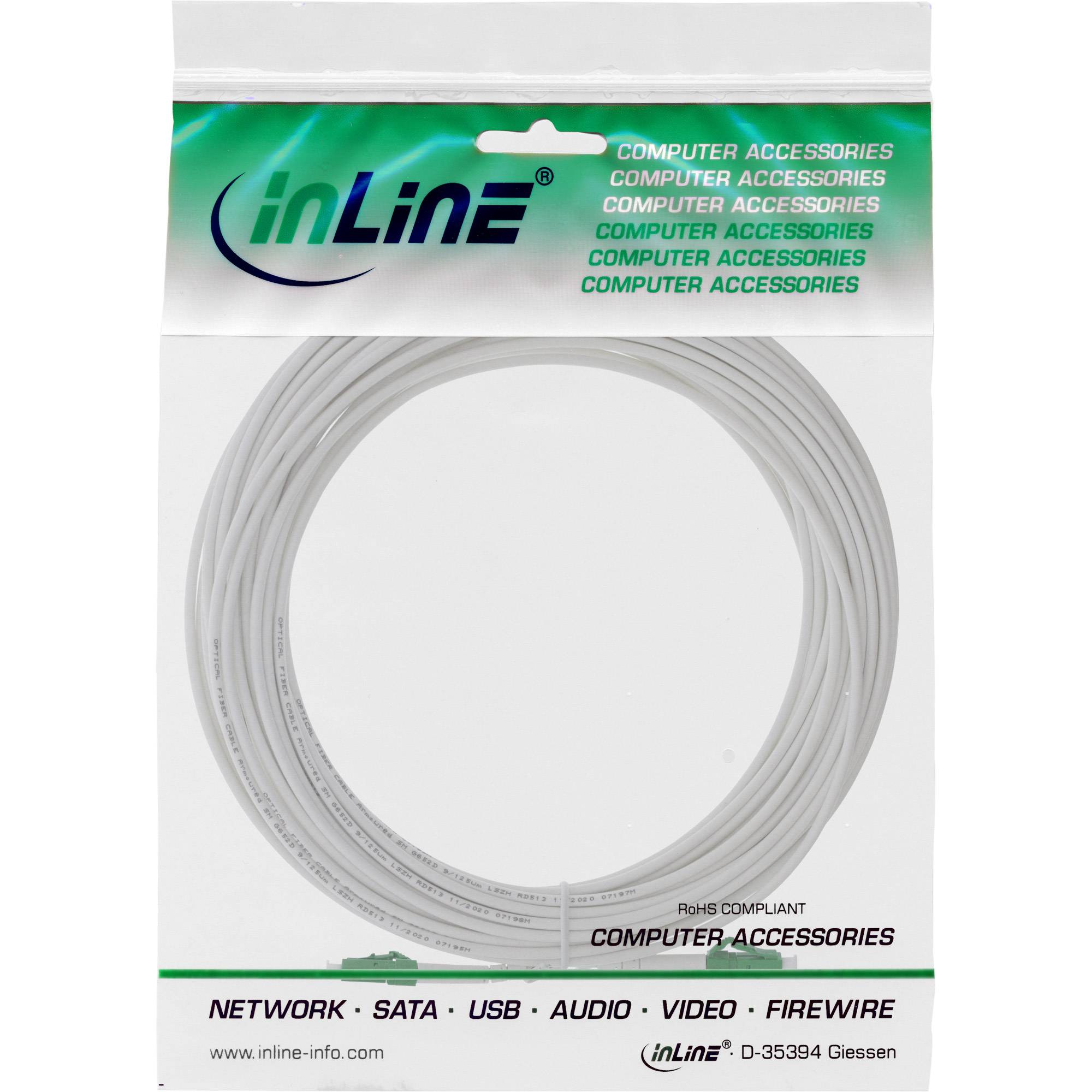InLine® LWL Simplex Kabel, FTTH, LC/APC 8° zu LC/APC 8°, 9/125µm, OS2, 10m-3