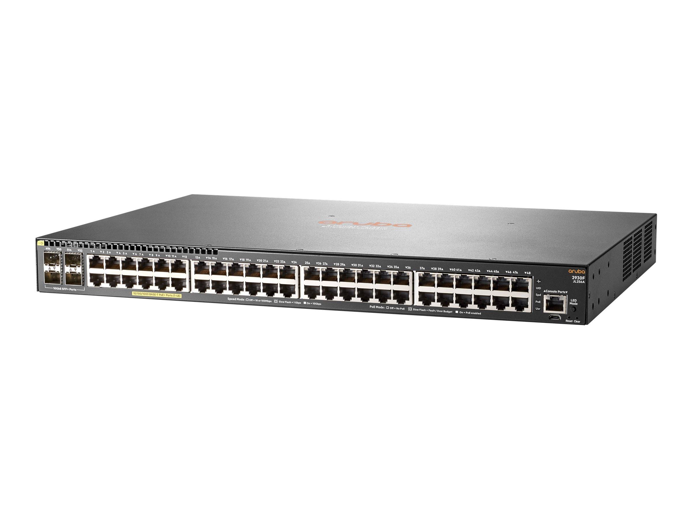 HPE Aruba 2930F 48G PoE+ 4SFP+ - Switch - L3 - managed - 48 x 10/100/1000 (PoE+)-0