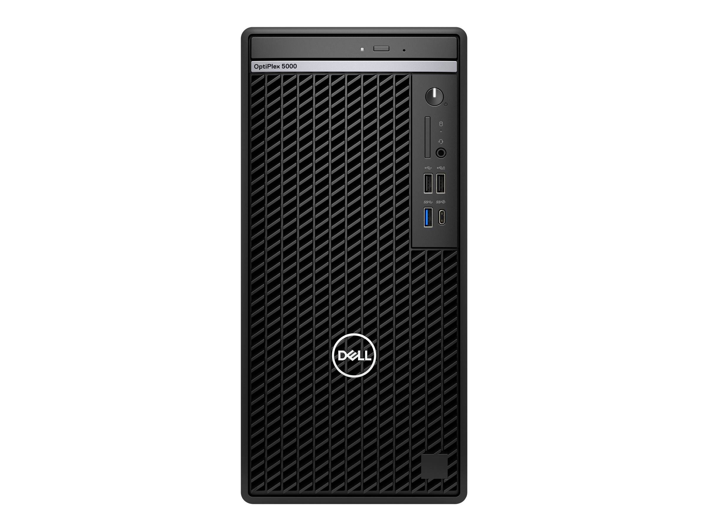 Dell OptiPlex 5000 - MT - Core i5 12500 / 3 GHz - RAM 8 GB - SSD 256 GB - NVMe, Class 35 - DVD-Writer - UHD Graphics 770-1