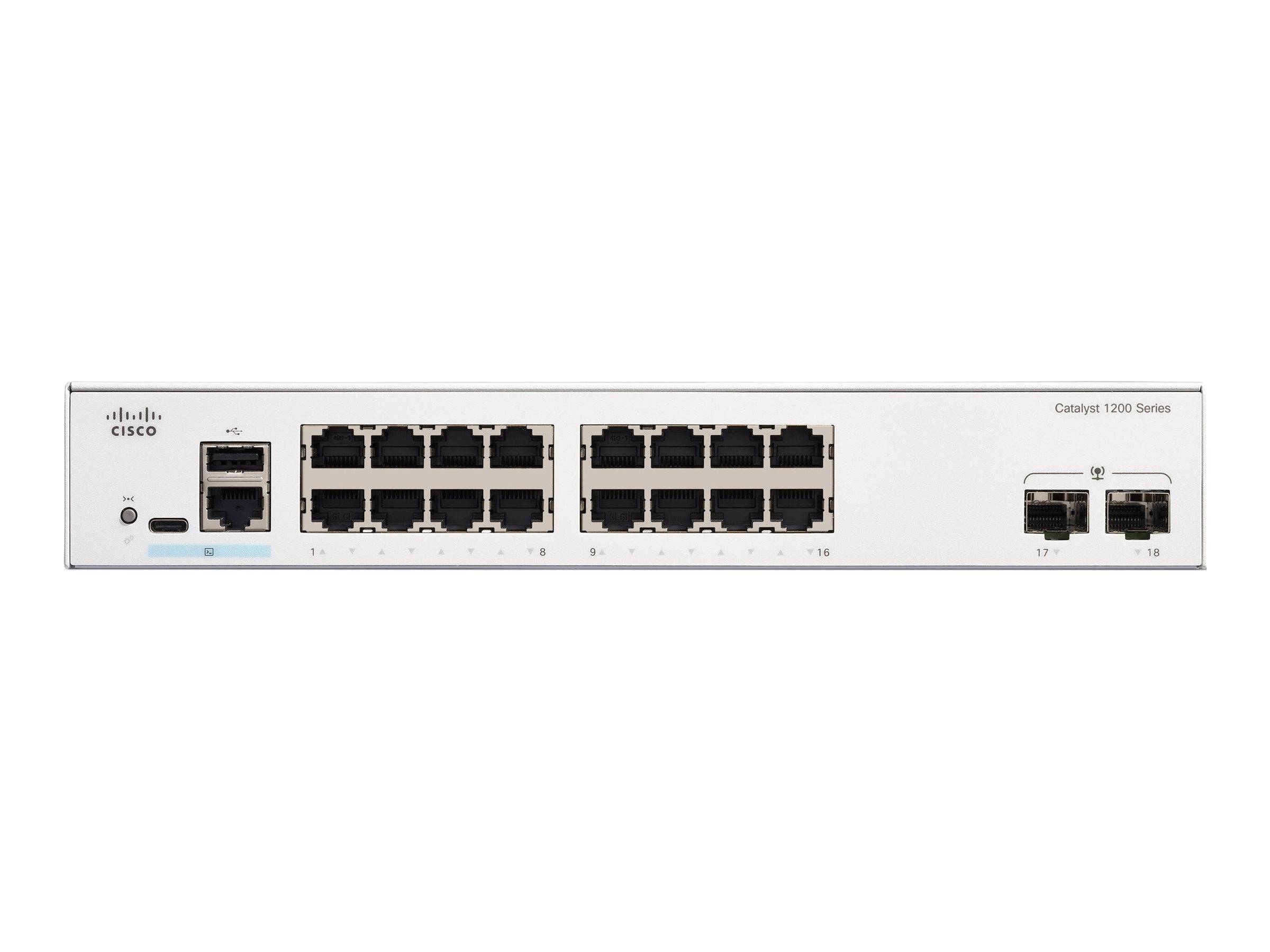 Cisco Catalyst 1200-16T-2G - Switch - L3 - Smart-1