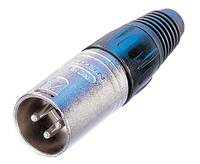 Neutrik NC3MX XLR-Steckverbinder Stecker, gerade Polzahl: 3 Silber 1 St.-2