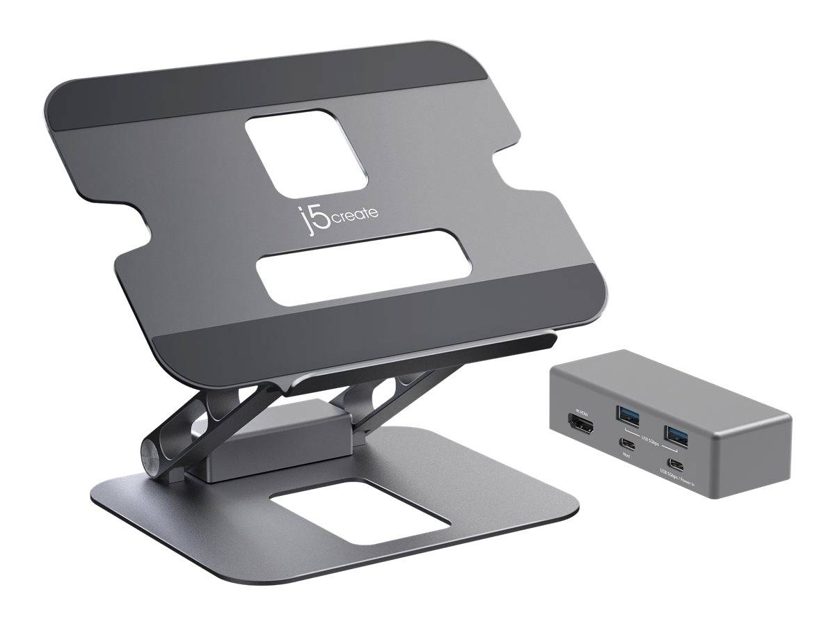 j5create JTS327 - Dockingstation + Notebook-Halterung-0