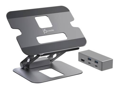 j5create JTS327 - Dockingstation + Notebook-Halterung