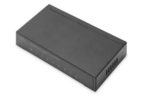 DIGITUS - 8-Port Gigabit Switch, Desktop, Unmanaged, Metallgehäuse