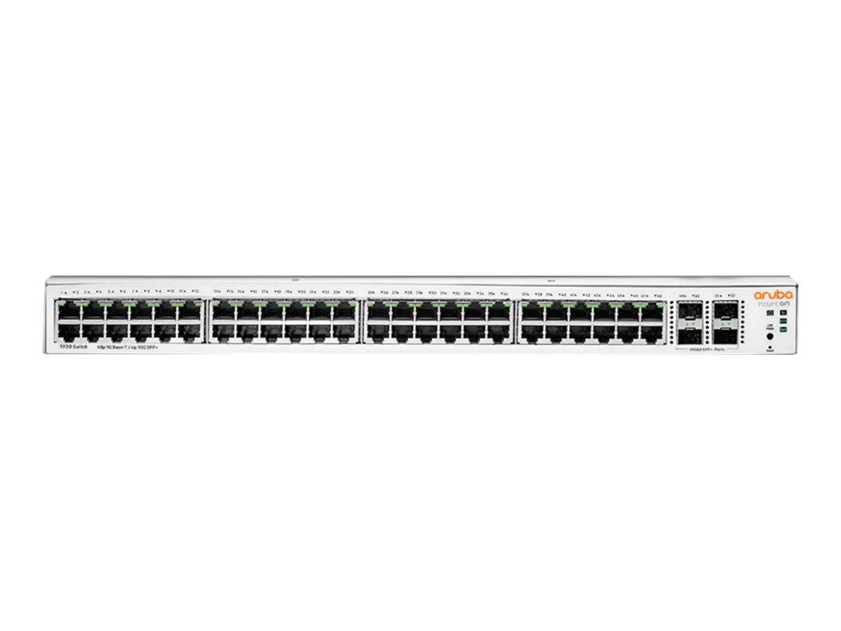 HPE Aruba Instant On 1930 48G Class4 PoE 4SFP/SFP+ 370W Switch - Switch - L3 - managed - 48 x 10/100/1000 (PoE)-0