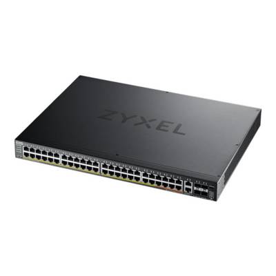 Zyxel XGS2220 Series XGS2220-54HP - Switch - 48 Port GbE L3 Access, NebulaFLEX Cloud, mit 6 10G Uplink - managed - 40 x-0
