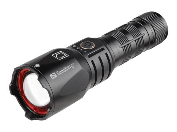 Sandberg Active Survivor Torch Powerbank 5000 - Powerbank - 5000 mAh - 18.5 Wh - 2 A - 2 Ausgabeanschlussstellen (USB, 2