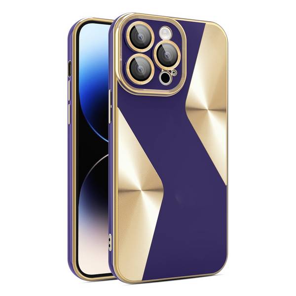 Für Apple iPhone 15 Pro Max Electroplating Silikon TPU Handy Hülle mit Kamera Schutz
