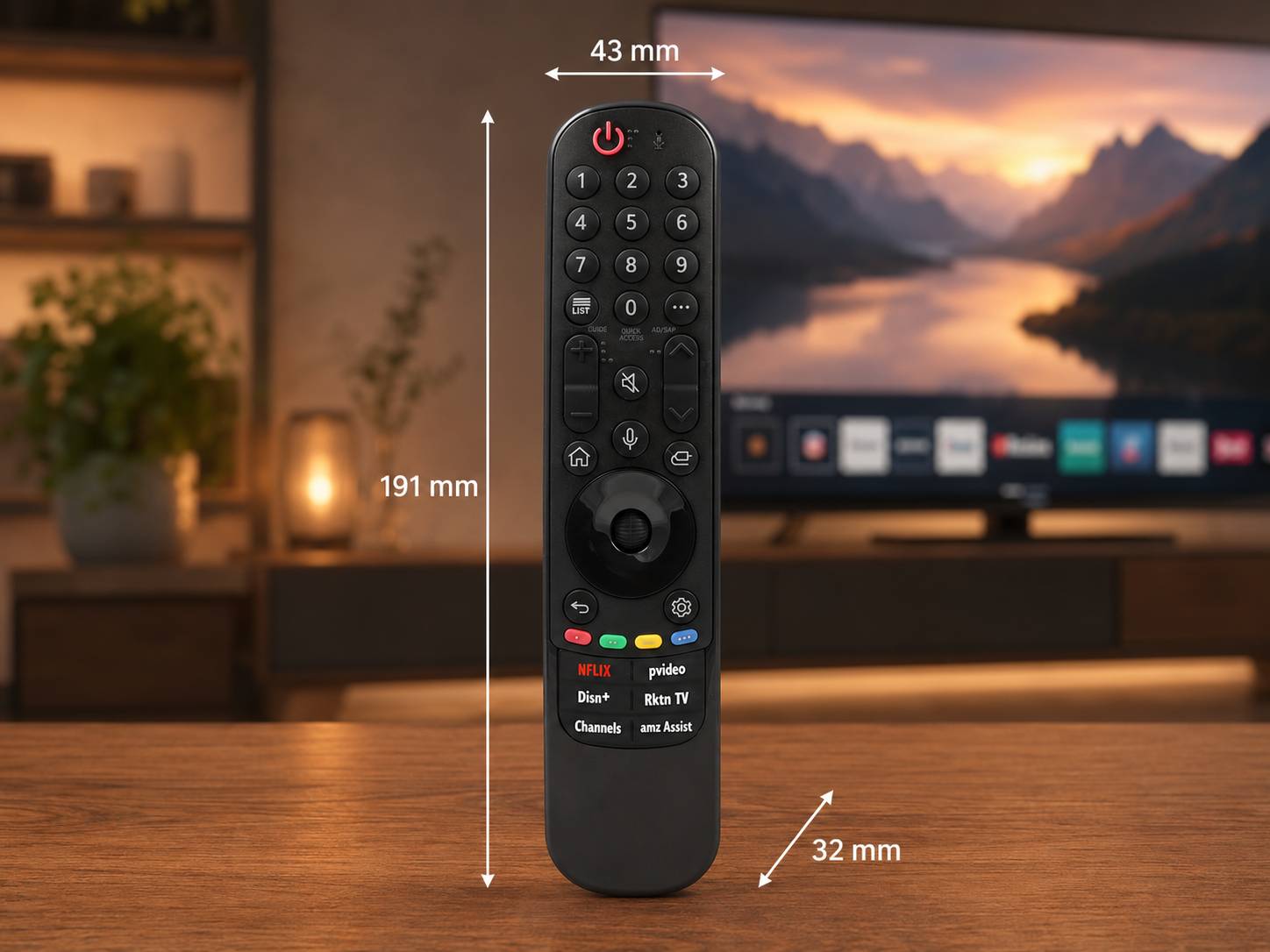 azurano Fernbedienung für LG AN-MR21GA, AKB76039701 für LG 2021 OLED G1 Evo, C1, B1, A1 - Nano Cell - QNED Mini LED-2