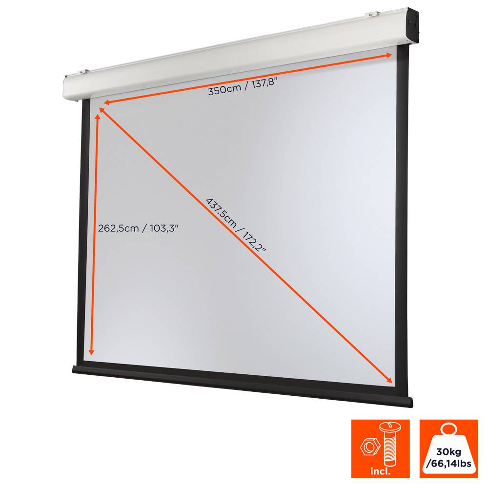 celexon Leinwand Motor Expert XL 350 x 265 cm-4