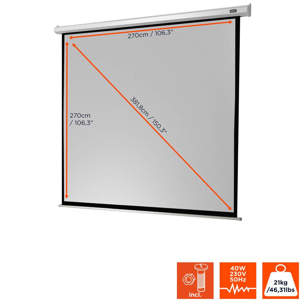 celexon Leinwand Motor Economy 280 x 280 cm-1