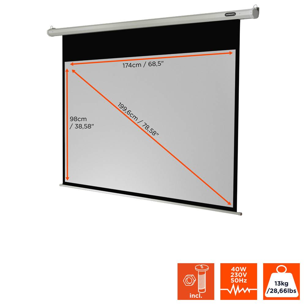 celexon Leinwand Motor Economy 180 x 102 cm-2