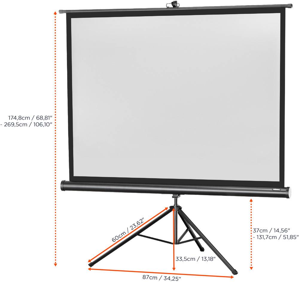celexon Stativleinwand Economy 158 x 118 cm-4