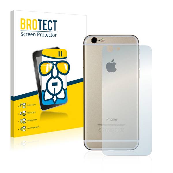 BROTECT AirGlass Flexible Schutz Glas Folie für Apple iPhone 6S Rückseite (gesamte Fläche) Klar Transparent