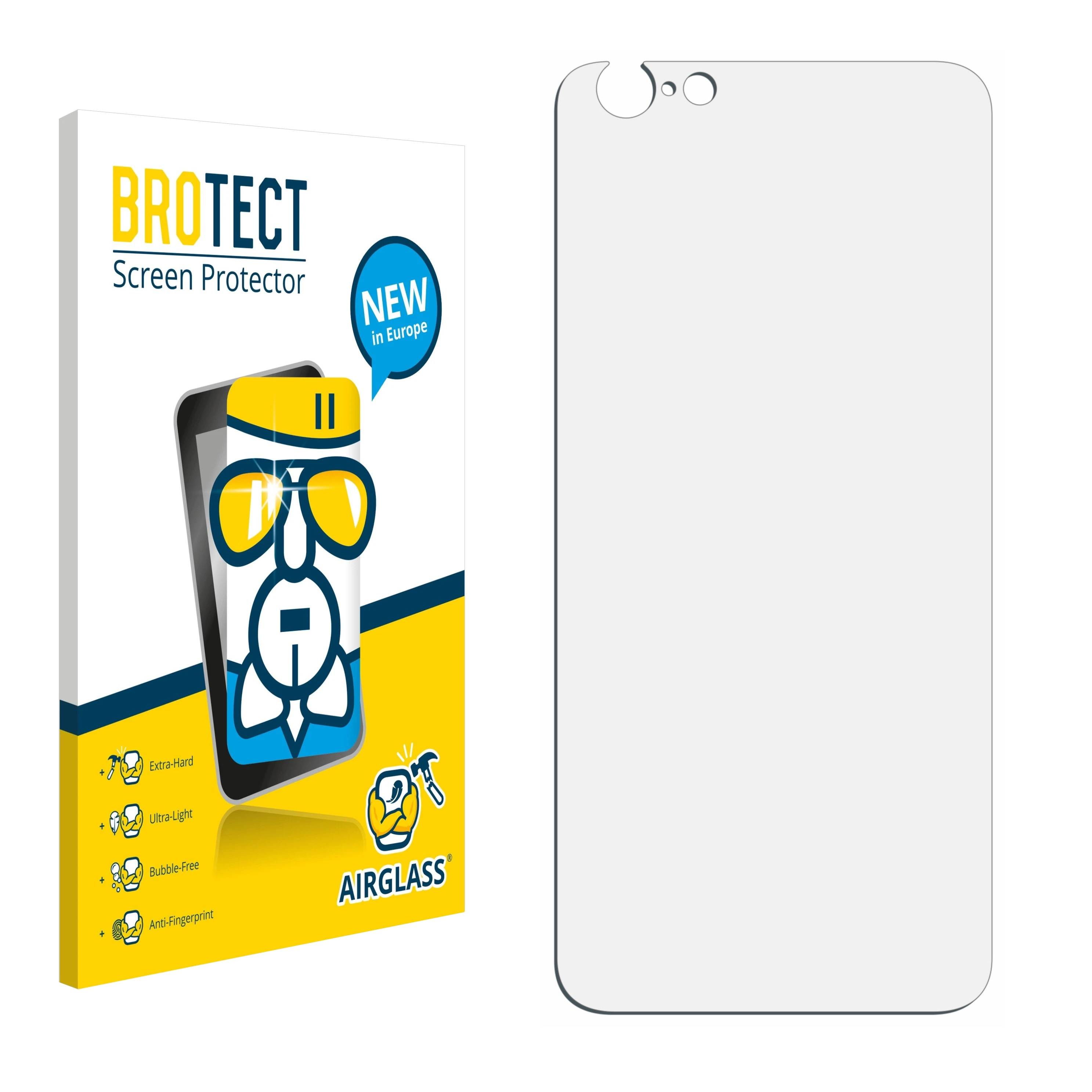 BROTECT AirGlass Flexible Panzerglasfolie für Apple iPhone 6 Rückseite (gesamte Fläche) Klar Transparent-0