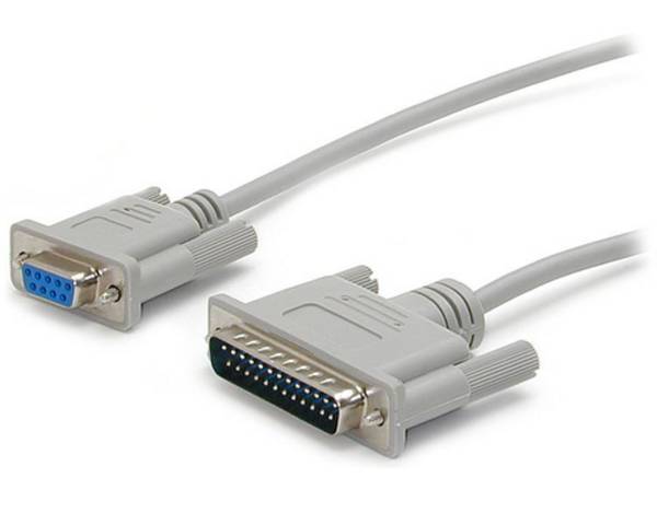 STARTECH 3m DB9 auf DB25 Nullmodemkabel Peripheriegeräte & Zubehör Kabel & Adapter - Sonstiges