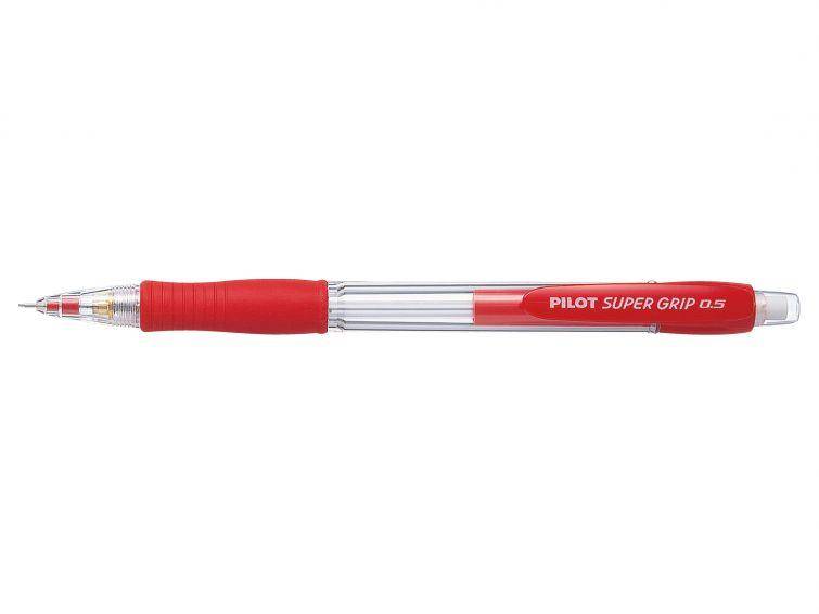 PILOT SUPER GRIP Druckbleistift HB 0.5 mm, Gehäusefarbe: rot-0